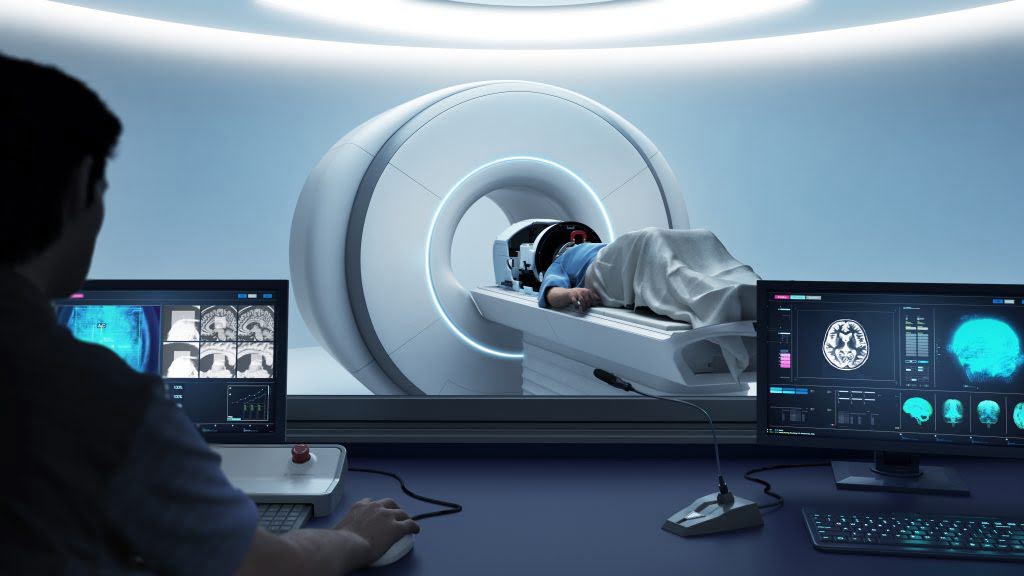 MRI Patient on Table